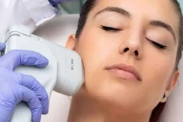 HIFU - Breakthrough in Anti - ageing 1 Image of woman having HIFU Crewe treatment